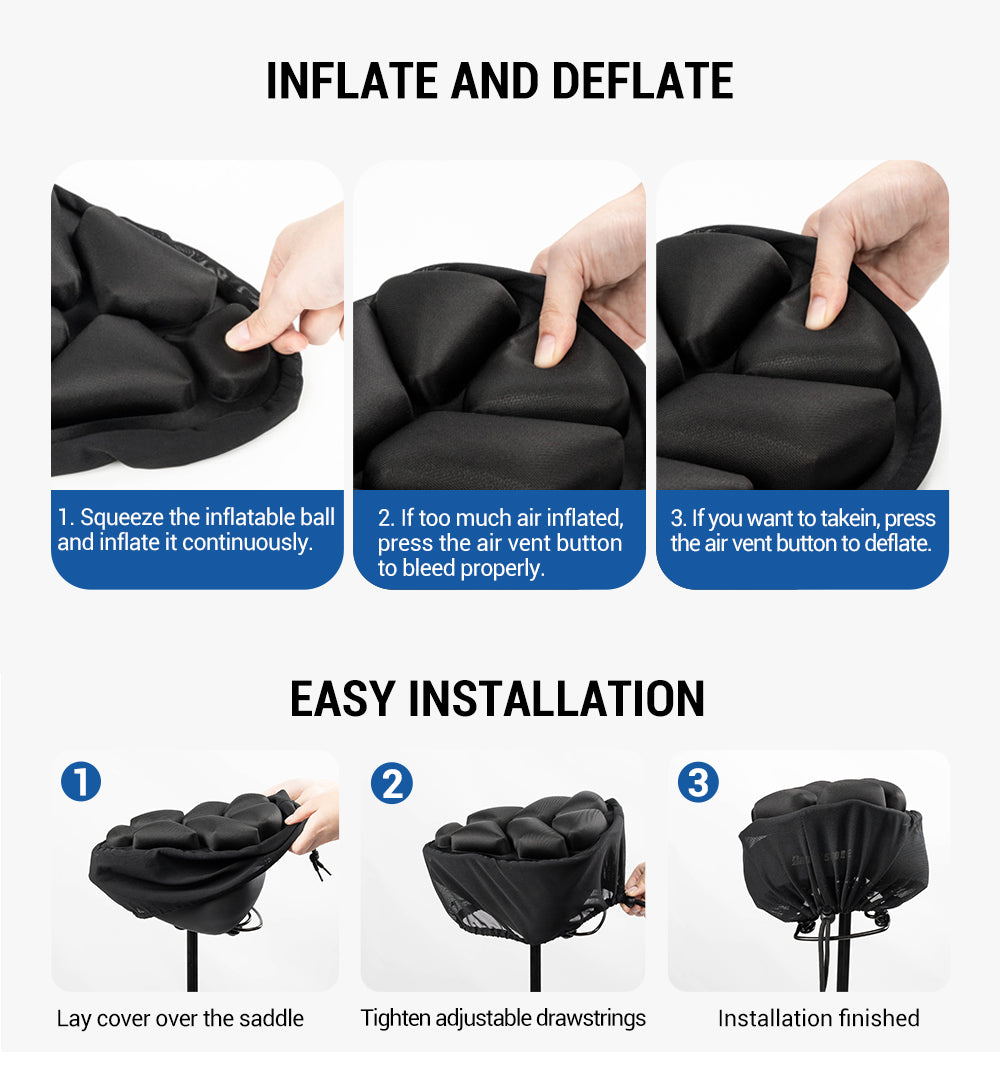 Shock Absorbing Air Bike Seat Cushion