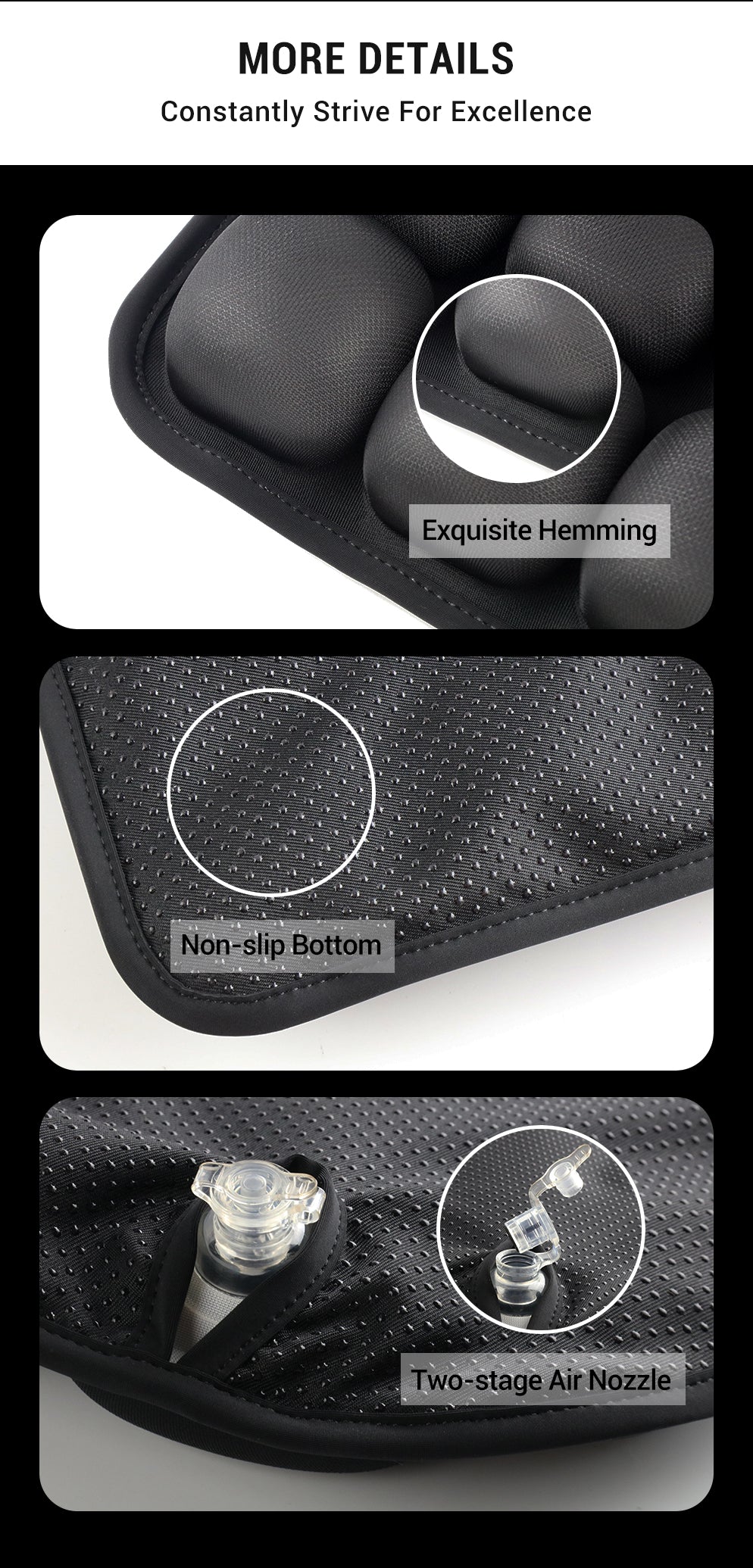 Anti-decubitus Air Cushion For Car Seat